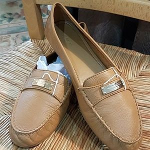 Coach leather flats,  nutmeg in color,NEW